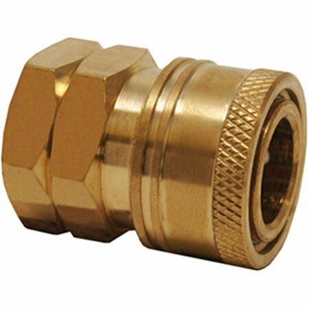 TOOL 0.37 in. Female Quick Coupler Socket, Brass TO2815754